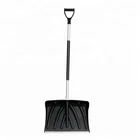 Plastic Shovel Heavy Duty Tools Garden Snow Shovel Pusher With 18'' By 13'' Plastic Blade