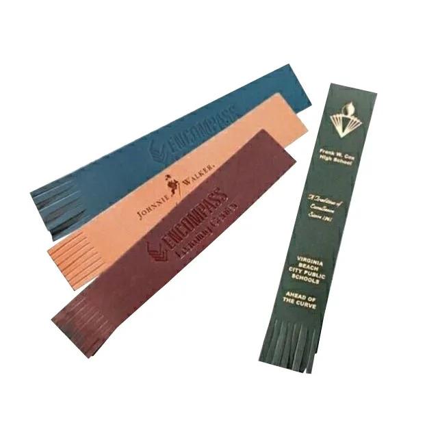 Custom Logo Mutil Color PU Leather Bookmark for Wholesale