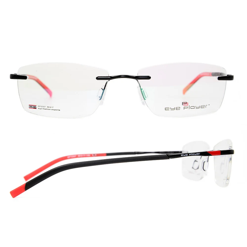 eye player rimless frames