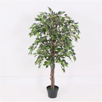 Manufacturer attractive style realistic home decor artificial ficus banyan plants bonsai