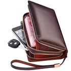 Men Leather Clutch Bags Leathermen Mens Wallet Men Leather Business Clutch Handbag Bags Organizer Wallet