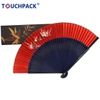 Fans Fan Gifts Company Gifts Advertising Fans Customized Printing Portable Bamboo Hand Fan Gifts