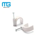 Round Cable Clips 4Mm -40Mm Electrical Wiring Accessories Round Plastic Wall Cable Wire Clips