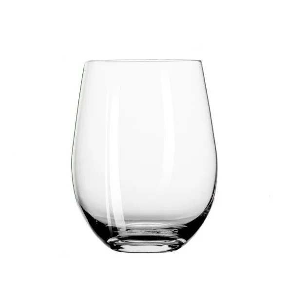 18 Ounce Stemless White and Red Wine Glasses Basics Machine Made Stemless Wine Glass