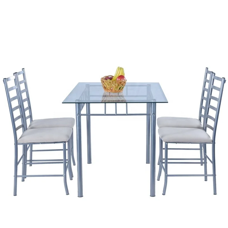 square glass dining table for 4