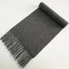 Color Scarf Multi-color Scarf Wool Scarf Men Soft Cashmere Wool Wraps Plain Color Scarf