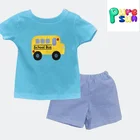 Boy For High Quality Wholesale Boy Clothing Set Back To School Kids Clothes For Baby 2 Pieces Set With Embroidery