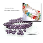 Beads Bracelet Beading Small Round 4mm Charming Rondelle Glass Crystal Beads For Bracelet DIY