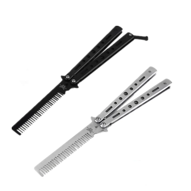 New Butterfly Comb Training Balisong Practice Stainless  UK 