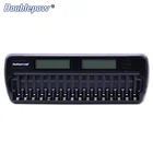 Battery Charger Charge 16 Slots 2-LCD Smart Portable Battery Charger Charge For 1.2V AA/AAA Ni-MH/Ni-CD Battery