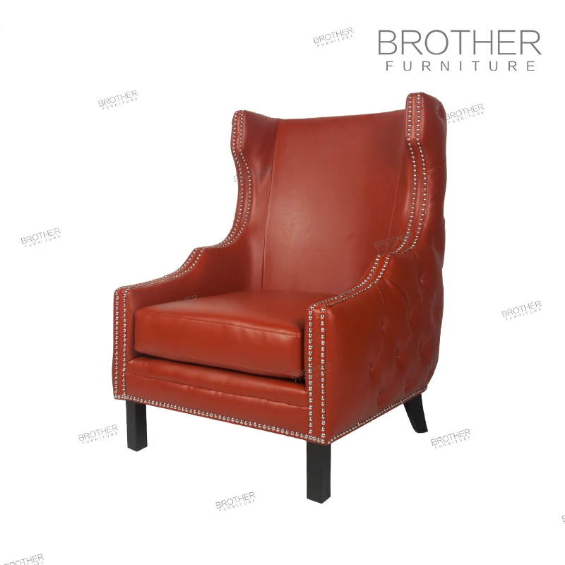 queen anne high back leather chairs