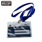 School Tag Custom School Student Plastic Name Tag PVC Lanyard With Plastic Holder