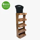 Bread Display Rack New Design 5 Layers Supermarket Wooden Shelf Bread Display Rack