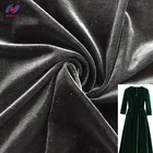 Low Price Per Meter Super Soft Stretch Printed Velvet Polyester Fabric For Dresses