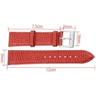 Leather Watch Strap For Women Vintage Red Color Stainless Buckle Leather Watch Strap For Women