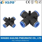 Union Fitting Manufacture Plastic Union Cross Air Push In Fittings PZA-8