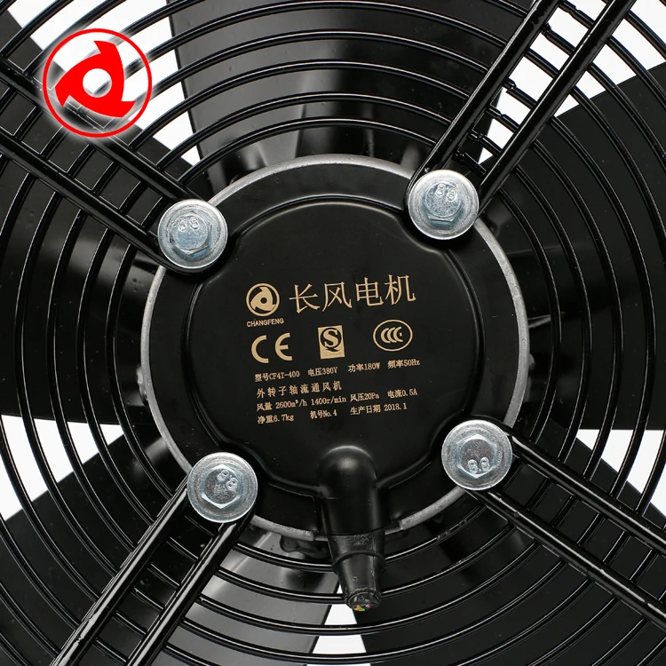 Cf4t-400s Heavy-duty Exhaust Fan, YWF, 415V, Electric - detail 16