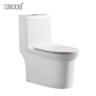 Style Or Hotel Toilet New Design Italian Style White Porcelain 1 Piece Toilet Bowl For Home Or Hotel Bathroom