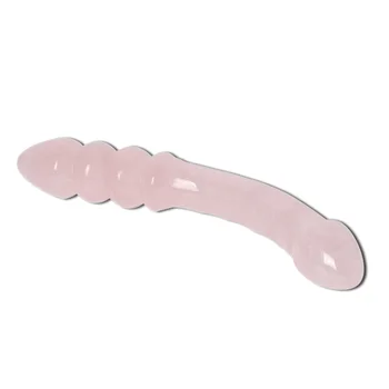 Natural Rose Quartz Dildo Yoni Healing Crystal Dildo Crystal Massage Wands for Sell