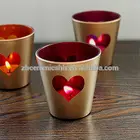 Egg Candle Holder Customized Color Egg Shaped Glass Jar Pumpkin Candle Holder Cup