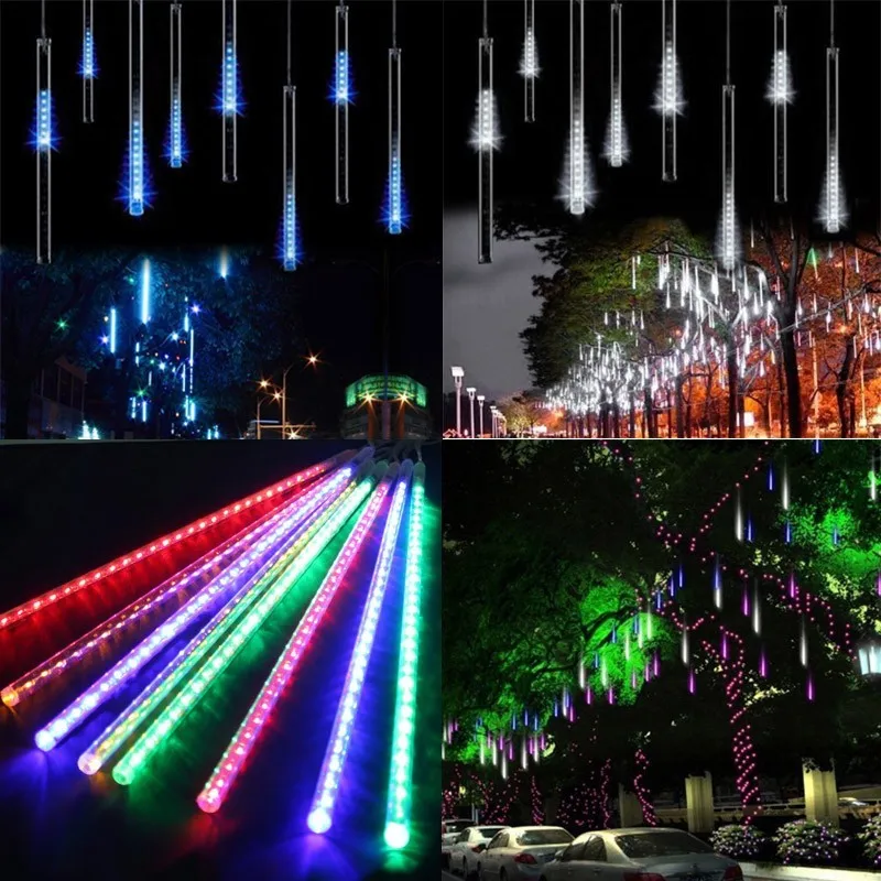 Outdoor Christmas Falling Rain Drop Effect Meteor Led Lights Buy Led