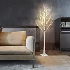 Warm Led Birch Tree Home Decoration 48 LEDs 4FT Warm White Led Birch Twig Lighted Branches Tree