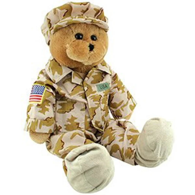 army stuffed bear