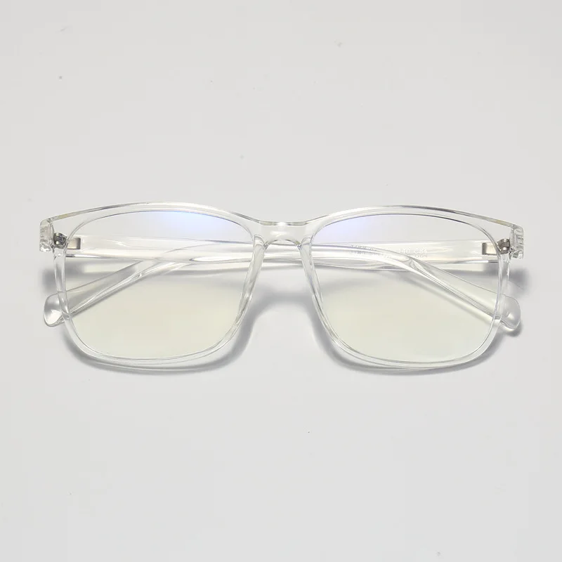 mens large clear frame glasses