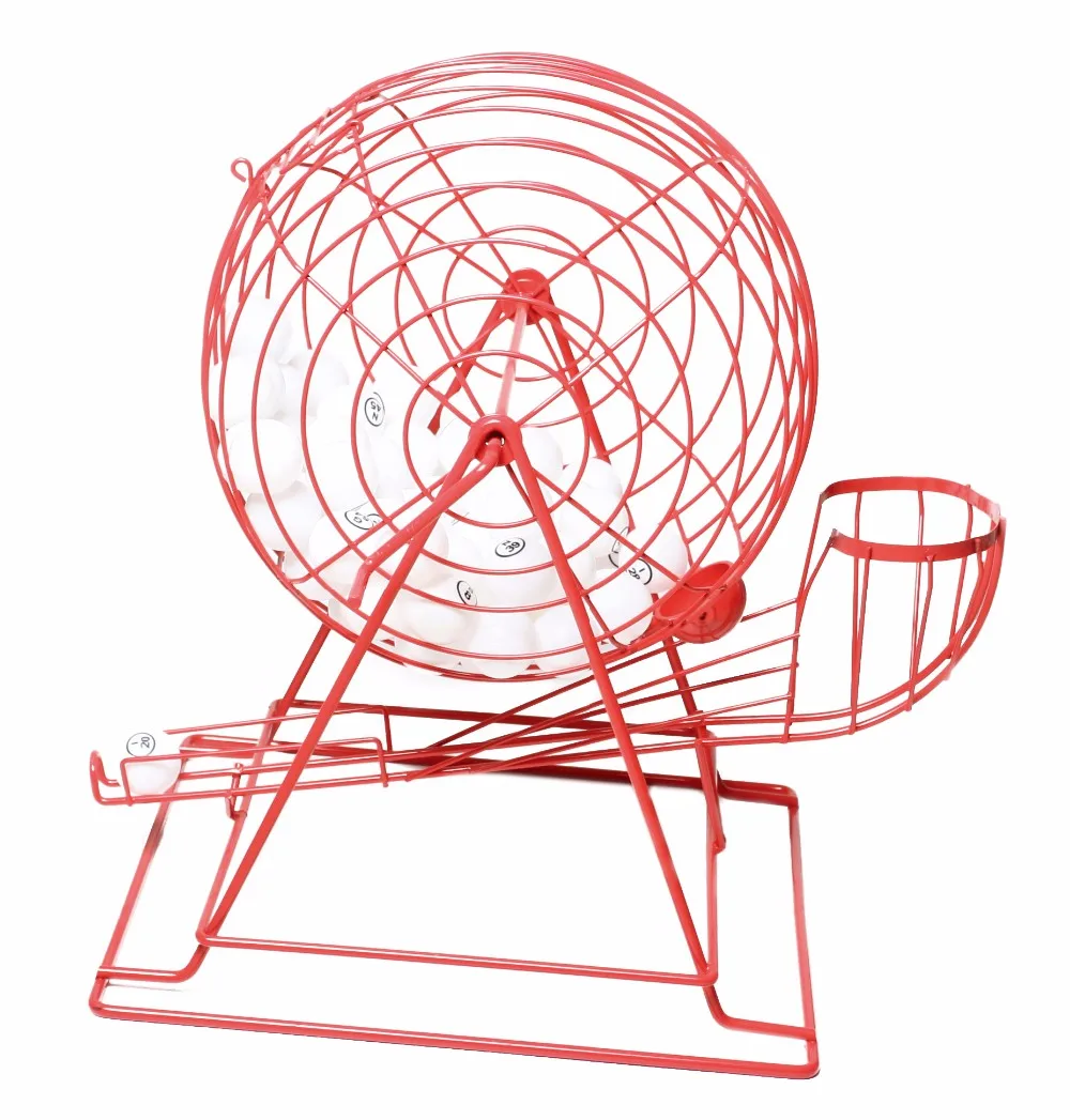Custom Made Deluxe Wire Cage Bingo Game Set Metal