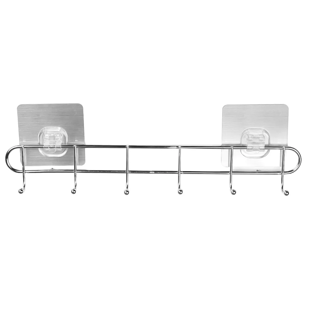 Space Aluminum Towel Rack Black 3Tier Hanging Towel Bar With Hooks
