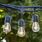 Garden Led String Light Shenzhen 10m 48ft E27 LED Bulb 220V IP67 Waterproof Wedding Globe Patio Garden Indoor Outdoor Cafe Festoon String Light