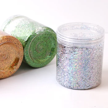 Xuqi christmas painting PET hologram Silver glitter powder for Paint