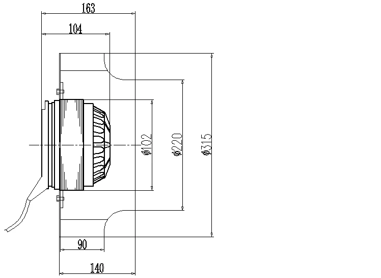Centrifugal Fan, 315mm, 1420RPM - detail 14