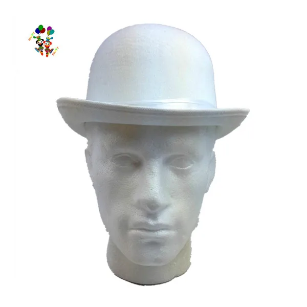 white derby hat