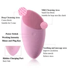 Waterproof Cleansing Brush Waterproof IPX7 Silicone Girl Face Brush Facial Cleansing Brush