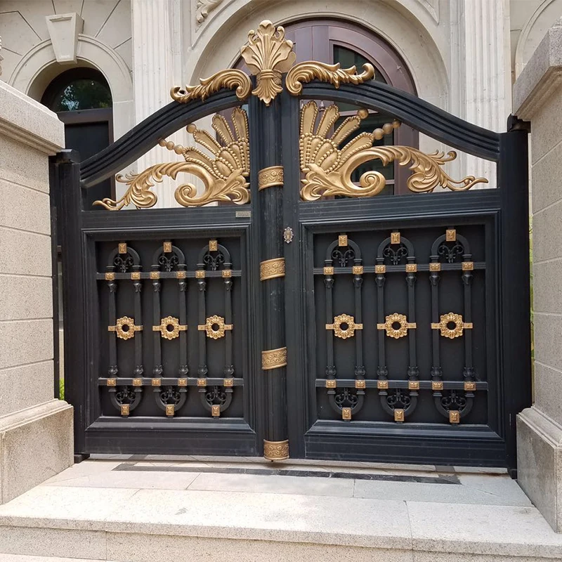 House Gate Designs/main Entrance Gate Design/cast Aluminum Steel