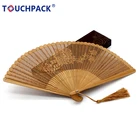Gift Fans Business Gift Sandalwood Hollowed Out Handheld Folding Fans For Dancing