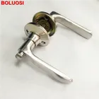 Door Lock In Satin Nickel Electroplating Furniture Accessories Aluminum Alloy Handle Door Lock In Satin Nickel Finish