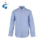 Work High Shirt Professional Plain Dyed Poplin Cotton Polyester High Quality Long Sleeve Work Shirts Uniforms For Men
