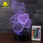 3d Led Led Led 3d Lamp Acrylic 3D Bear LED Illusion Effect Lamp On Amazon