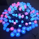 Led Decorative For Outdoor Waterproof Led Ground Buried Stand Decoration RGB Smart Led Rose Flower