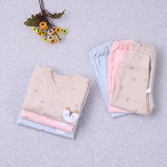 manufacturer Wholesale newborn baby kids 100% cotton home cotton blank pajamas kids pyjamas wholesale