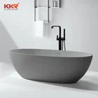 Bath Black Resin Bath Hot Sale Matt Black Solid Surface Bathtub Resin Stone Freestanding Bath Tub