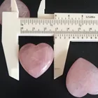 Rose Quart Heart Quartz Rose Wholesale Natrual Rose Quart Crystal Small Heart / Pink Quartz Heart For Gift