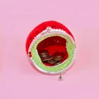 Coin Purse Crochet Coin Purse Red Lucky Watermelon Style Bag Crochet Pouch Coin Purse