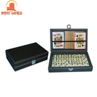 2 Poker Dominoes Game Custom 2 Sets Playing Cards Poker Double 6 Dominoes Travel Dominoes Game Set