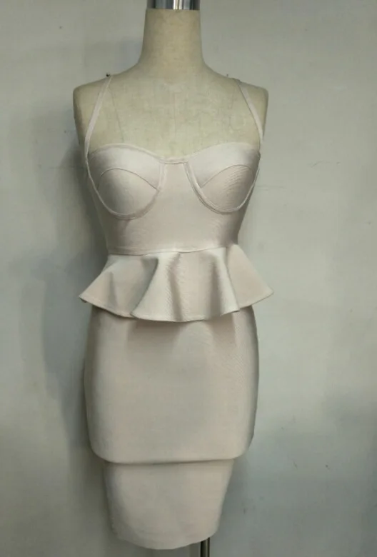 New Sling Bodycon Bandage Women MiNi Sexy Party Dresses skirt two-piece set Women Dresses