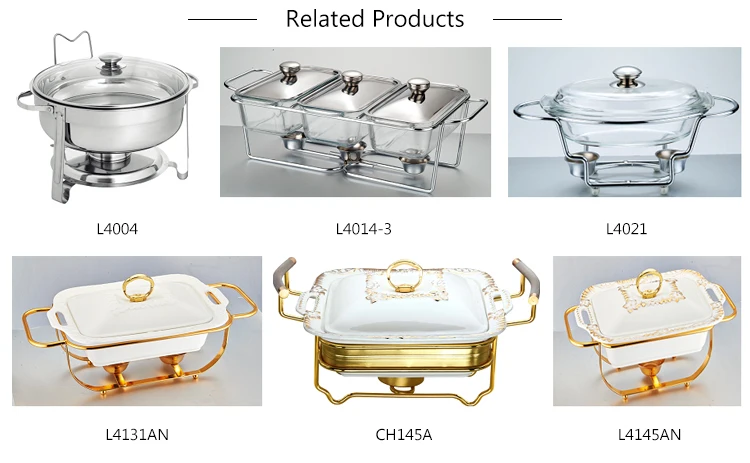 L4138 Tableware Manufacturer Nice looking competitive price aluminium chafing dish
