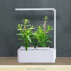 Smart Hydroponics Indoor Herb Garden Kit Mini Plant Grow LED Light-Growing System With Self-Watering Pots, Seeds Planting Medium