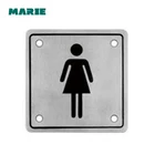 Stainless Steel Door Sign Stainless Steel Rectangle Man Or Woman Toilet Door Sign